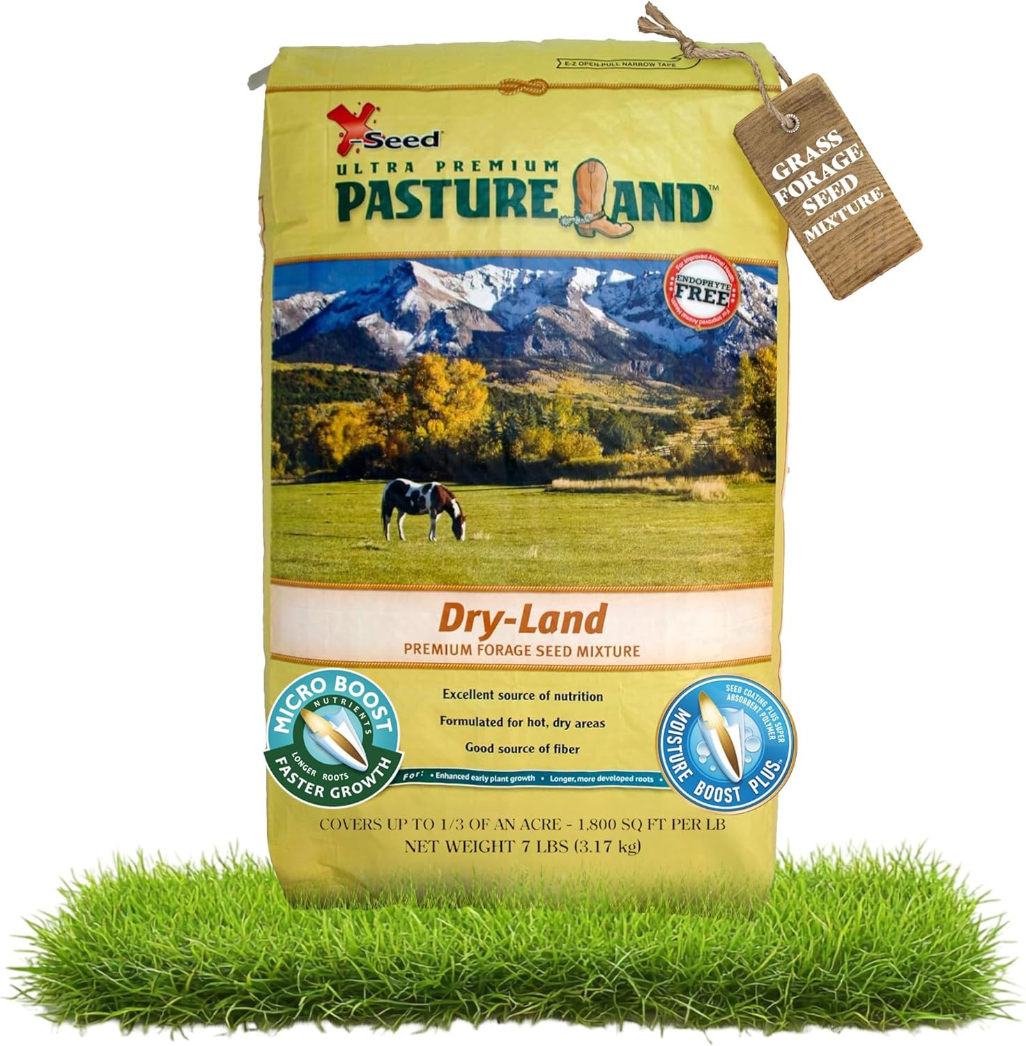 Pasture Land Dry-Land Forage Seed Mixture with Micro-Boost – Tall Fescue Orchard