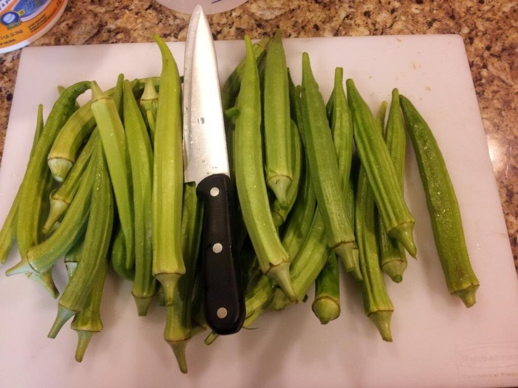 100+ Emerald Okra Seeds ——– HEIRLOOM – NON GMO