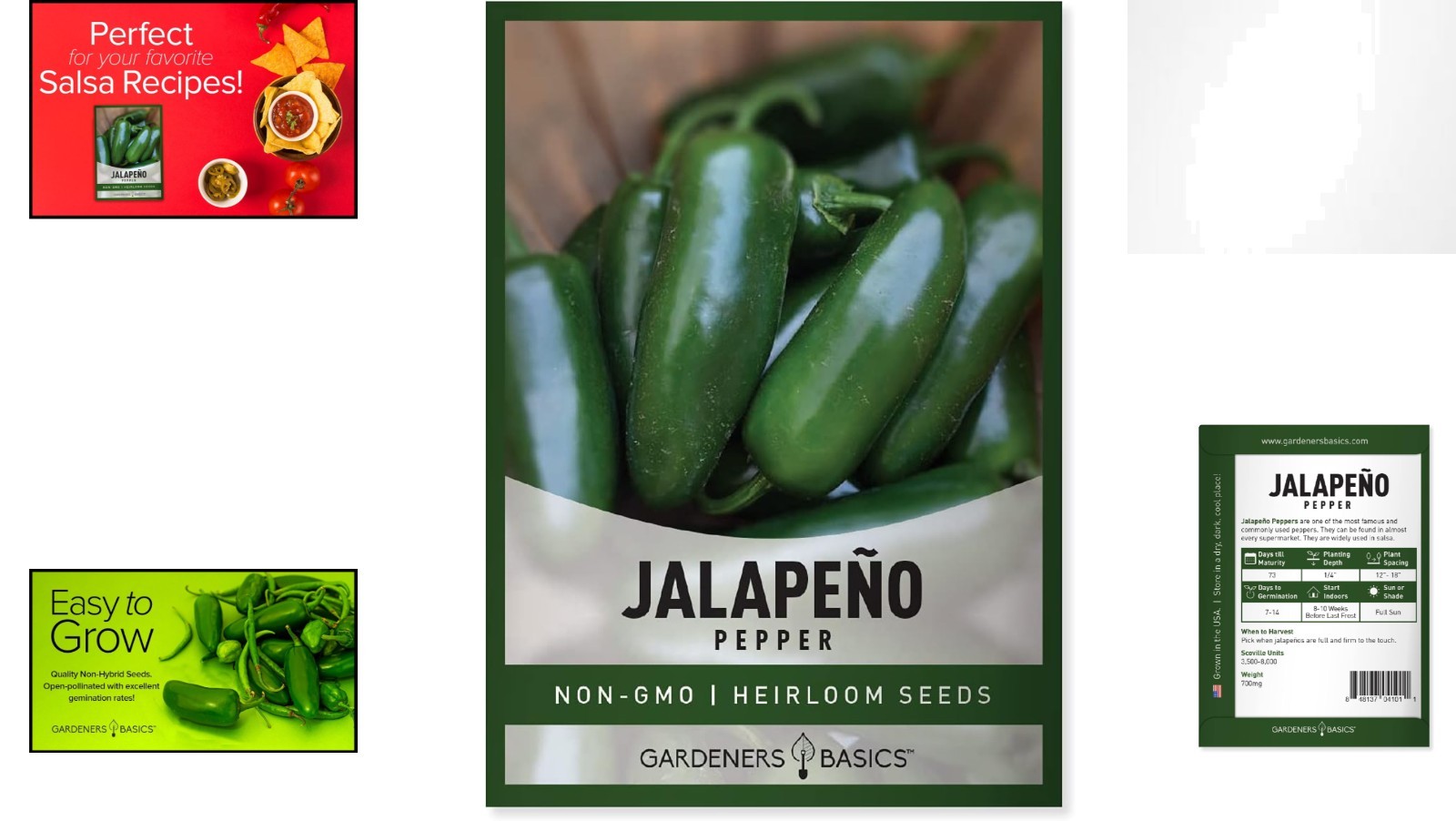 Easy to Grow Heirloom Jalapeno Seeds – Perfect for Salsa & Cooking Enthusiasts