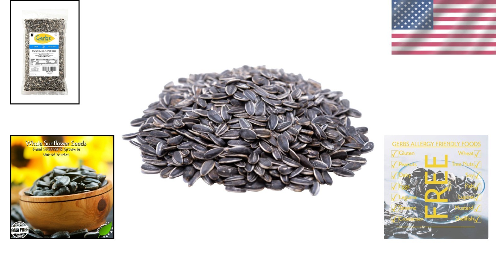Healthy Sunflower Seeds (4 lbs) – In-Shell Snack, No Additives, Allergen-Free