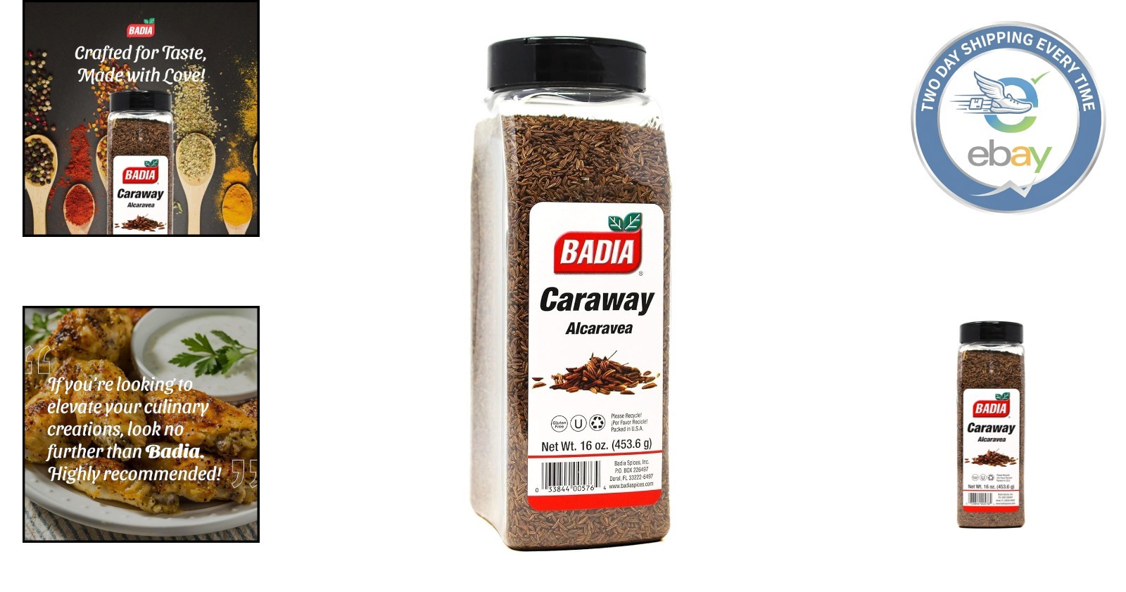 16 oz Whole Caraway Seeds – Gluten-Free, Perfect for Cooking & Baking