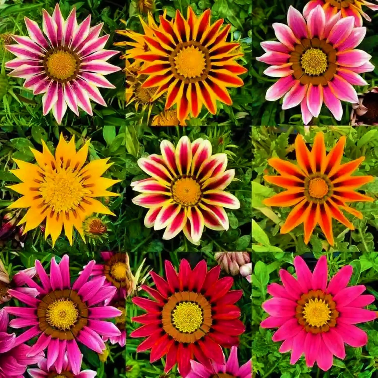 350+ Mix Gazania Seeds for Planting Heat & Drought Tolerant Garden Gazania Flowe