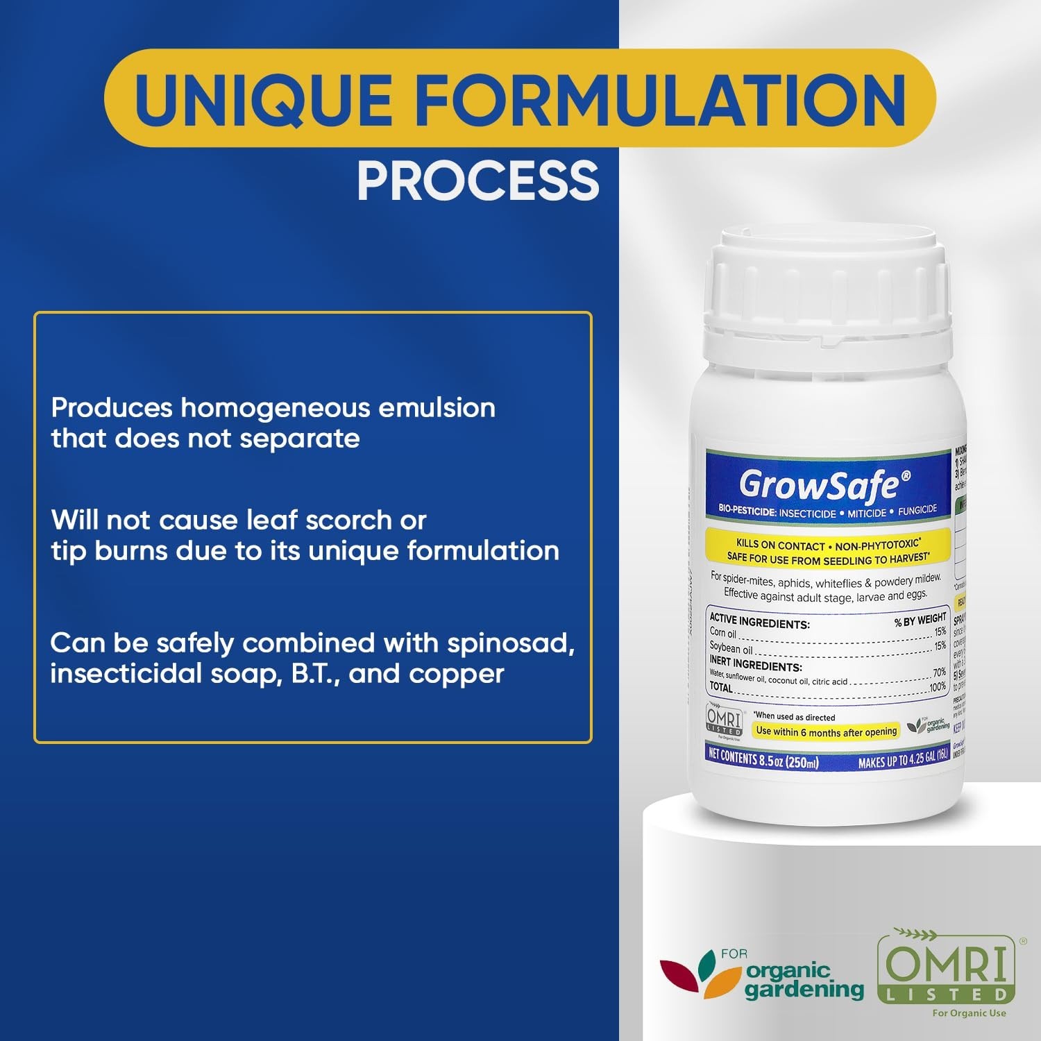 GrowSafe Organic -Pesticide 8.5 fl. oz – Natural Pest Control for Gardens