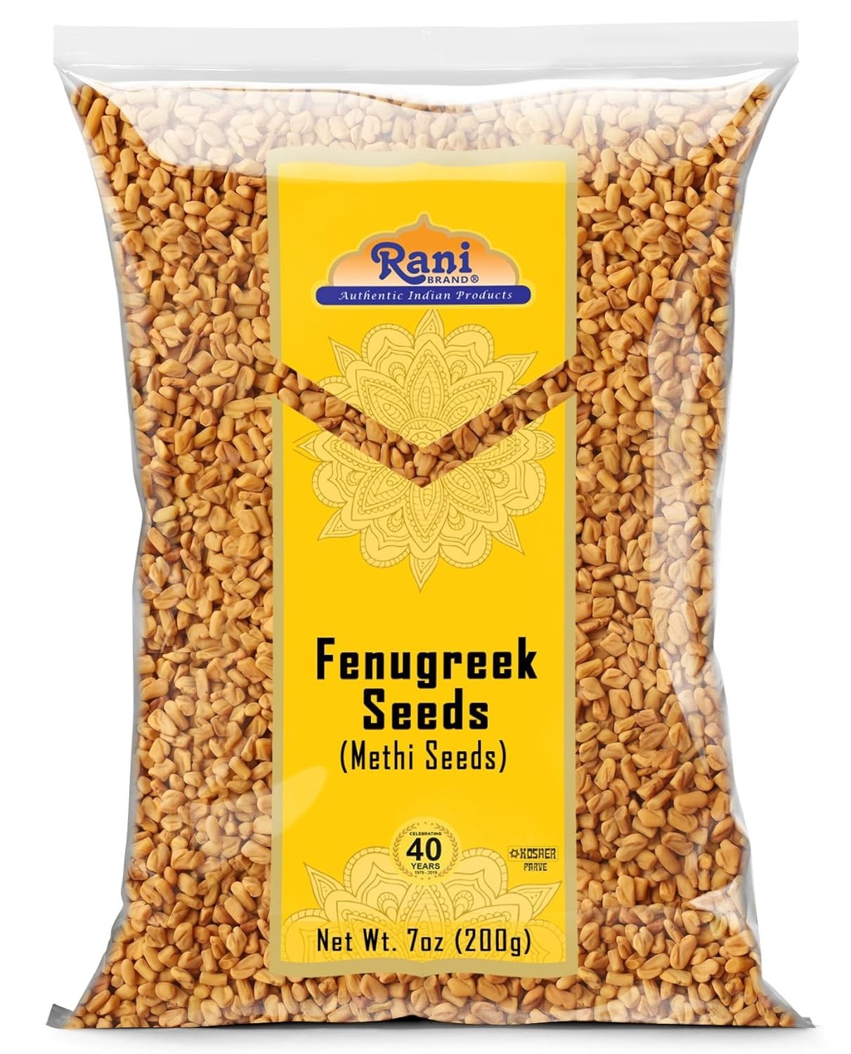 7oz Whole Methi Seeds by Rani – , Gluten-Friendly, Authentic Indian