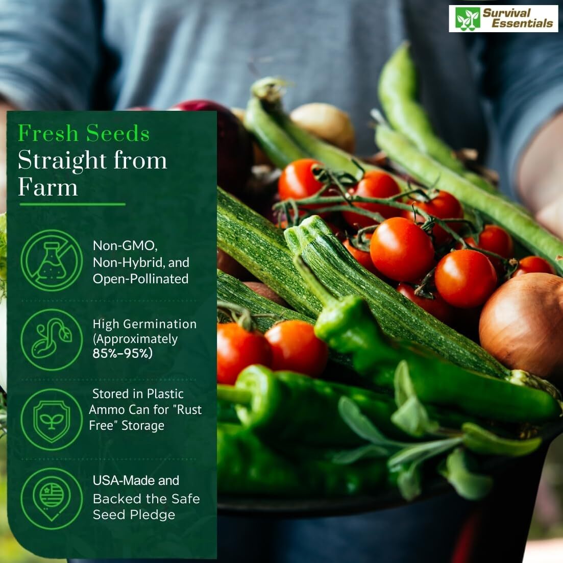 Garden Seeds Vegetable Variety Pack for Planting – Grow 125 Varieties of Heir…
