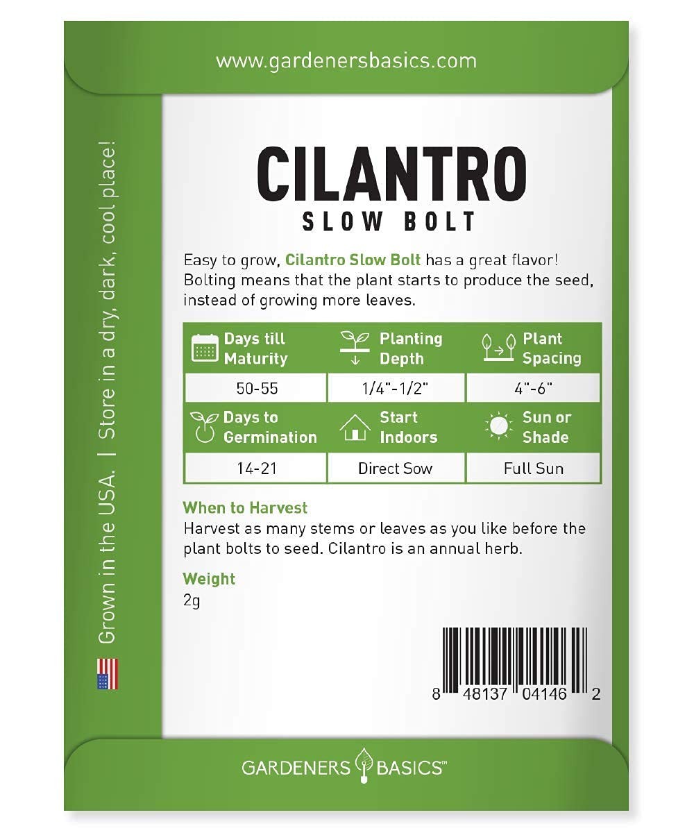 Cilantro Seeds for Planting Heirloom Non-GMO Herb Coriander Plant Seeds for H…
