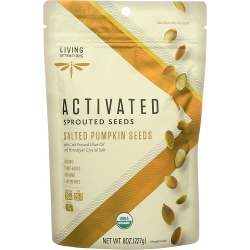 Sprtd Pumpkin Seeds 8 Oz(Case Of 6) By Living Intentions