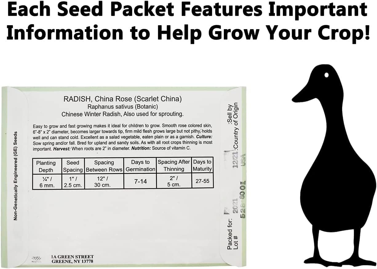 Set of 43 Assorted Vegetable & Herb Seed Packets – over 10,000 Seeds! – Includes
