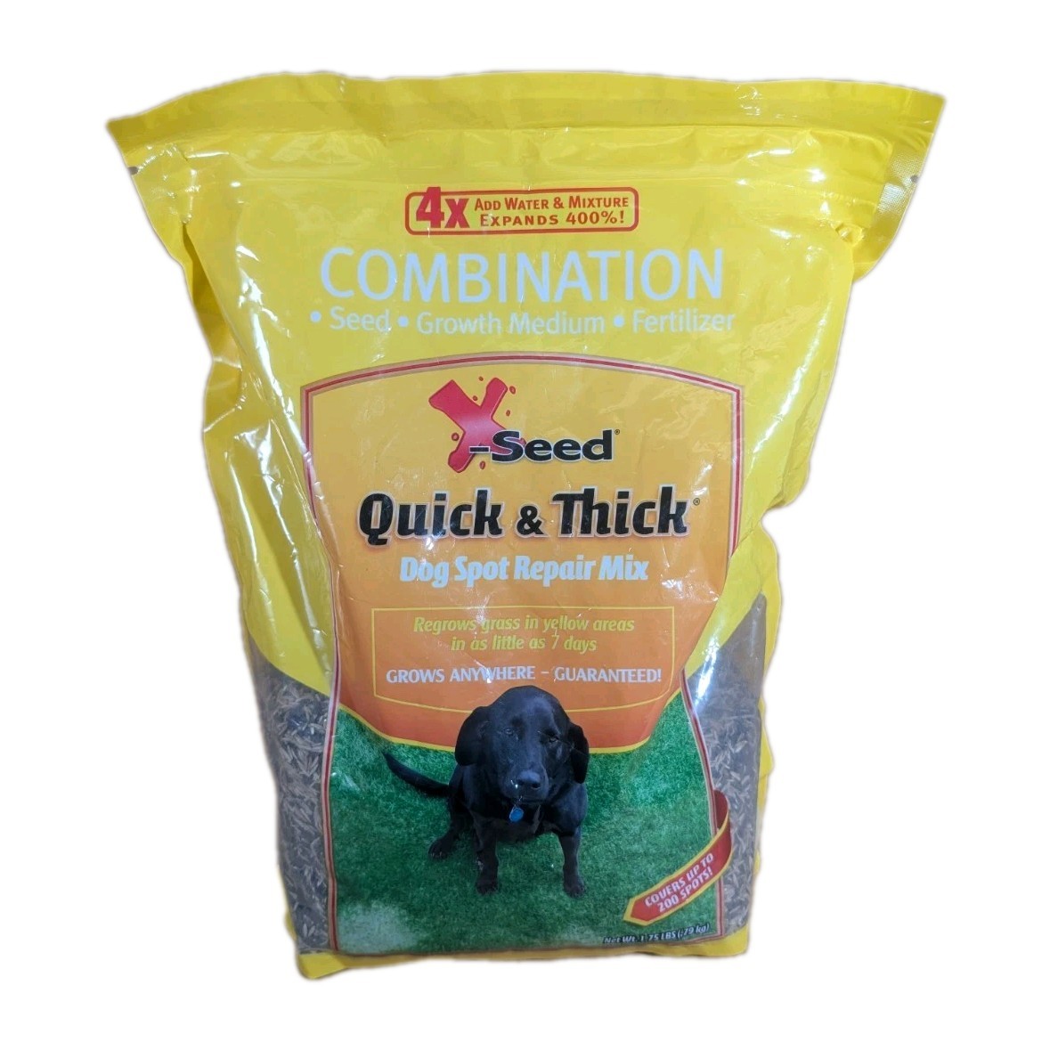 X-Seed Dog Spot Repair Quick & Thick Mix Mulch Grass Seed Mix 1.75lbs
