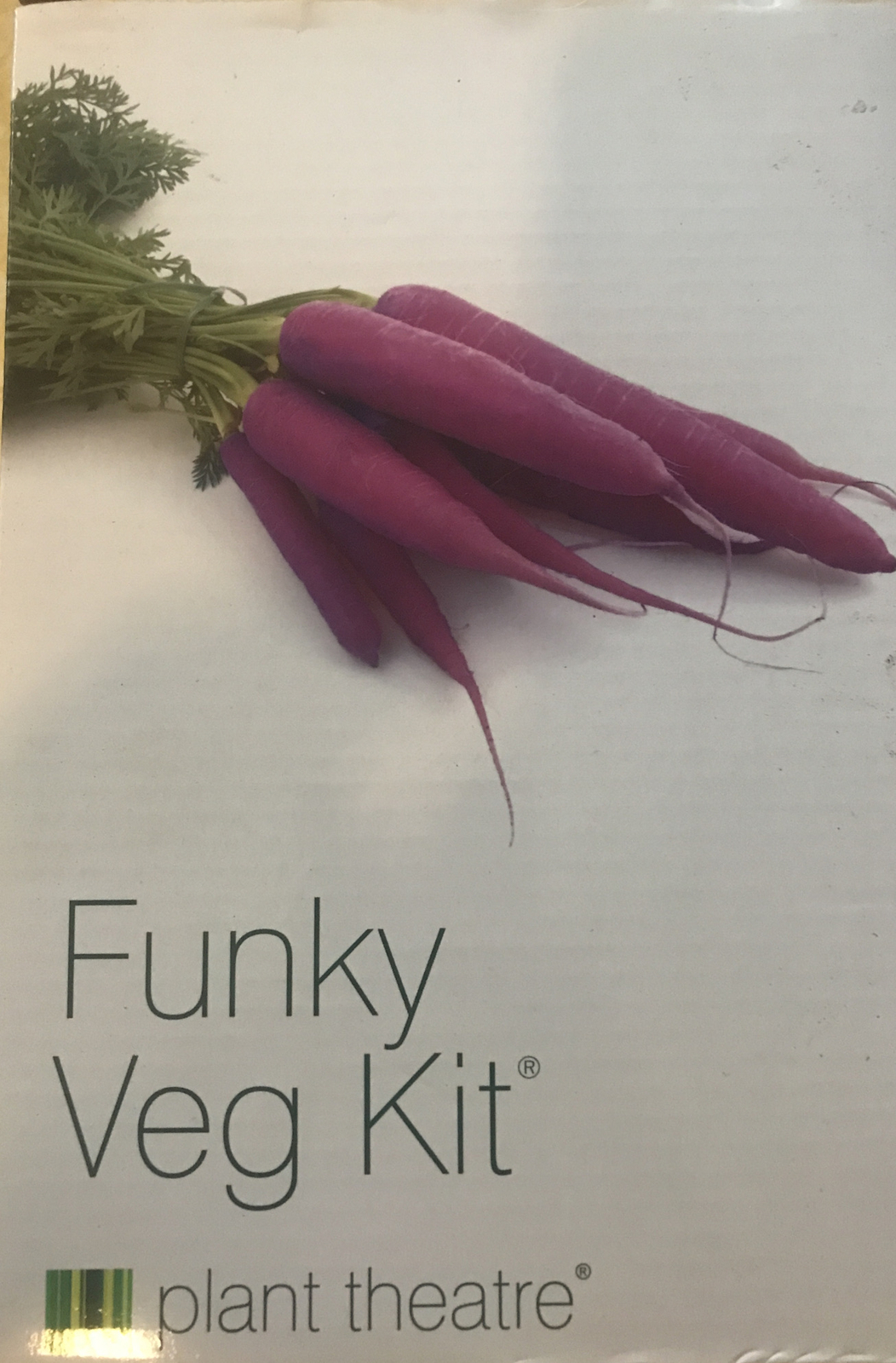 Plant Theatre Funky Veg Kit Vegetable Purple Carrot Rainbow Chard Brussel Seed