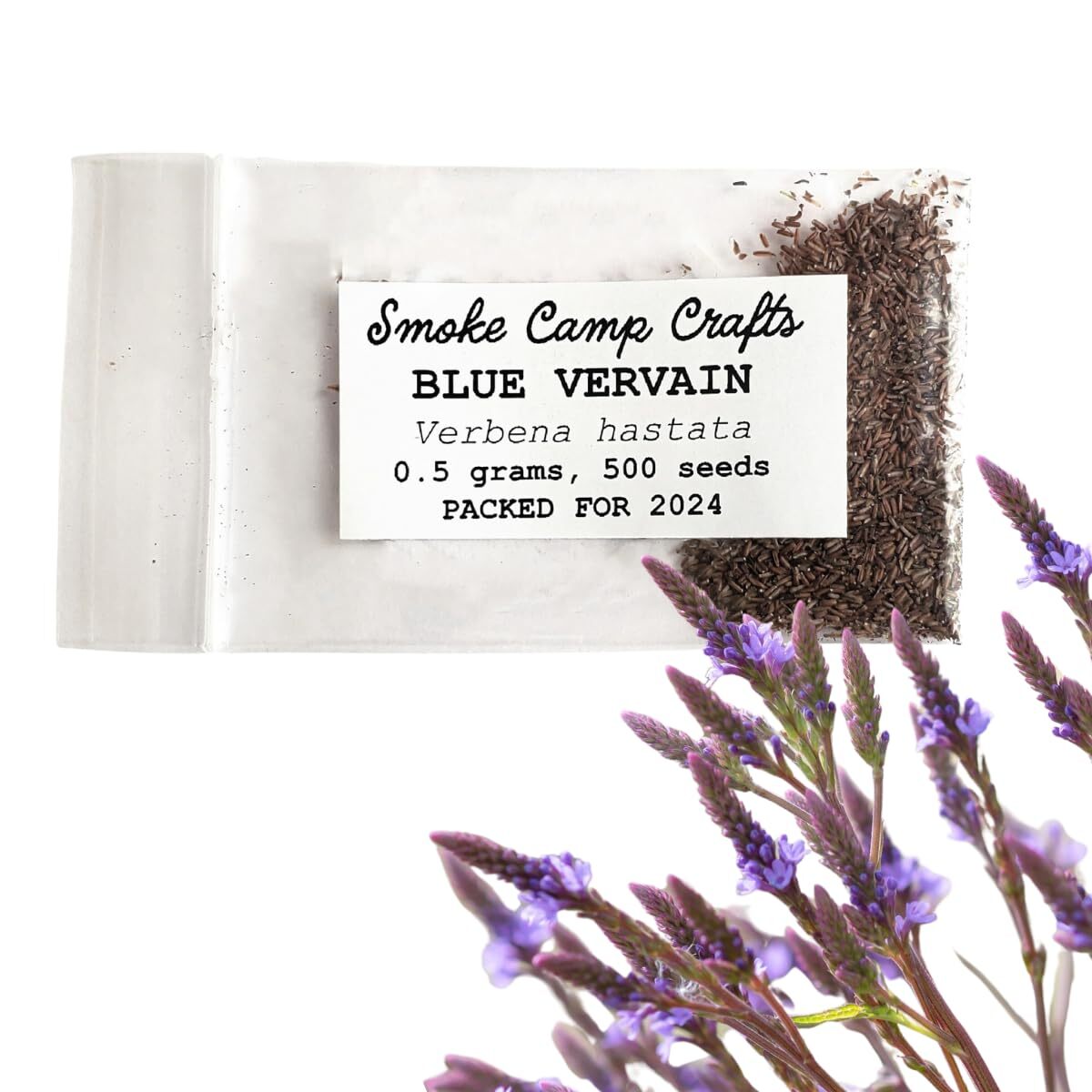 Smoke Camp Crafts |Organic Blue Vervain Seeds (Verbena hastata) 500 Seeds (0.5
