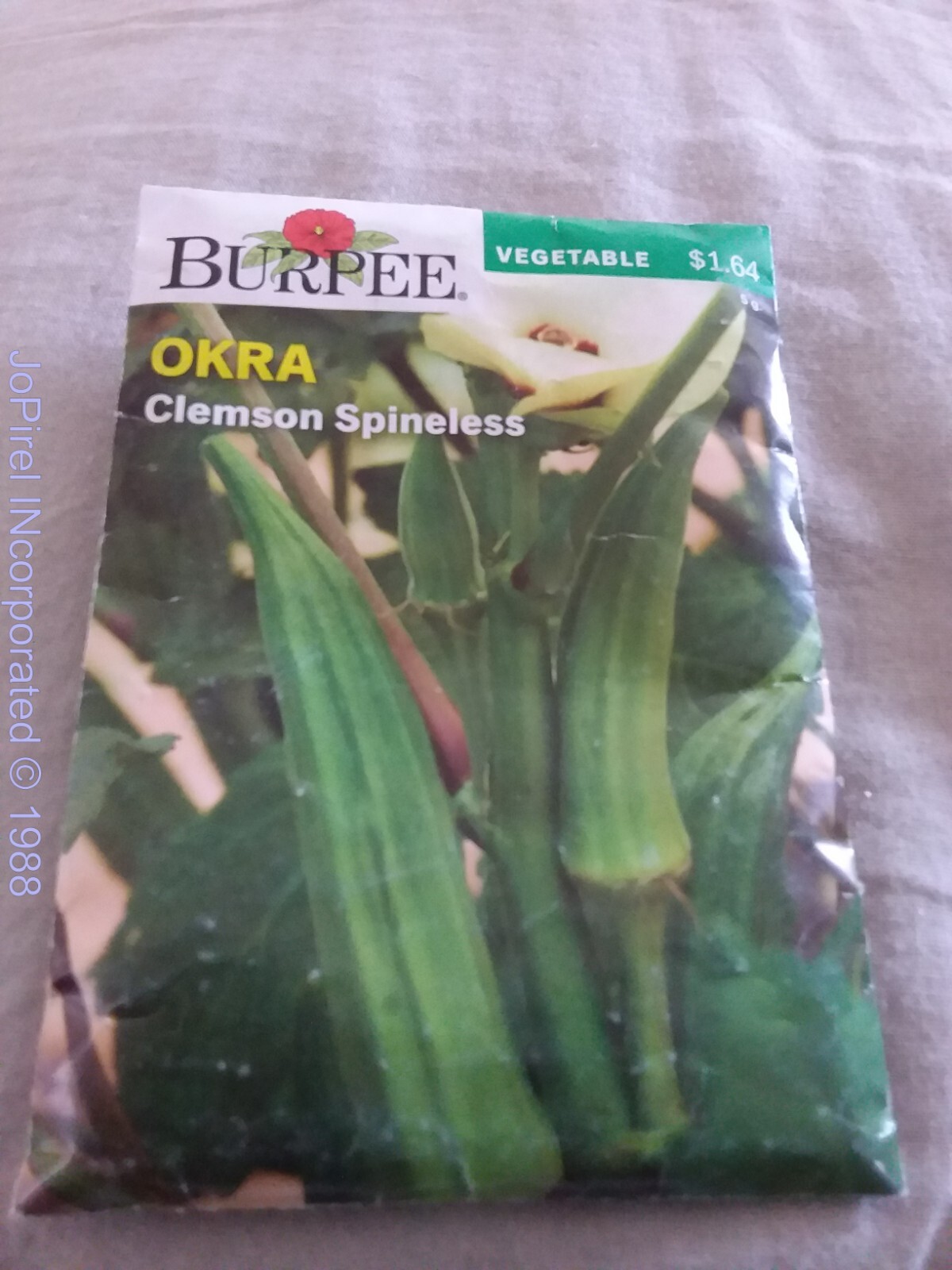 Okra 2.7-3.4 G Seeds NON-GMO – Ferry Morse 55 days to harvest 12/22