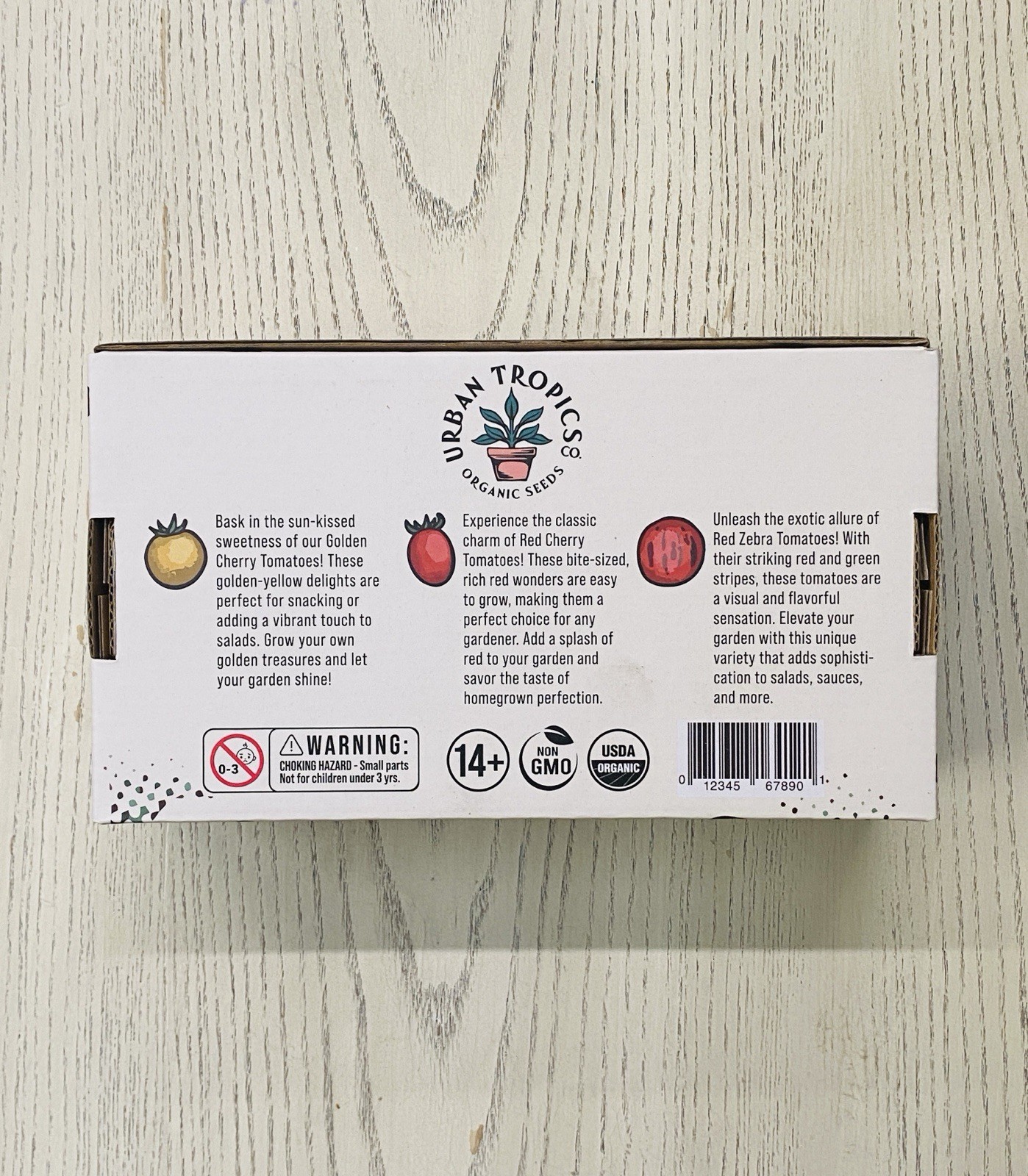 Urban Tropics Tomato Growing Kit Organic Seeds Indoor Garden Gift Set