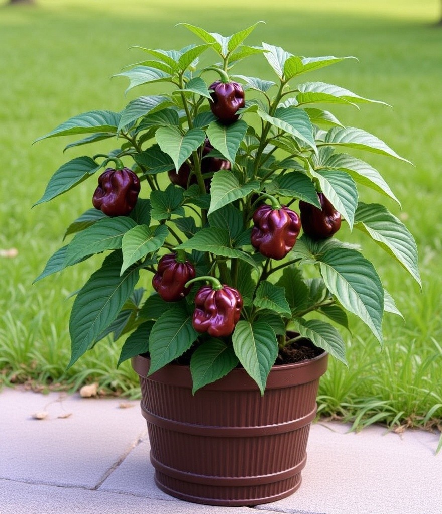 20 Fresh Caribbean Chocolate Habanero Premium Pepper Seeds-A 19