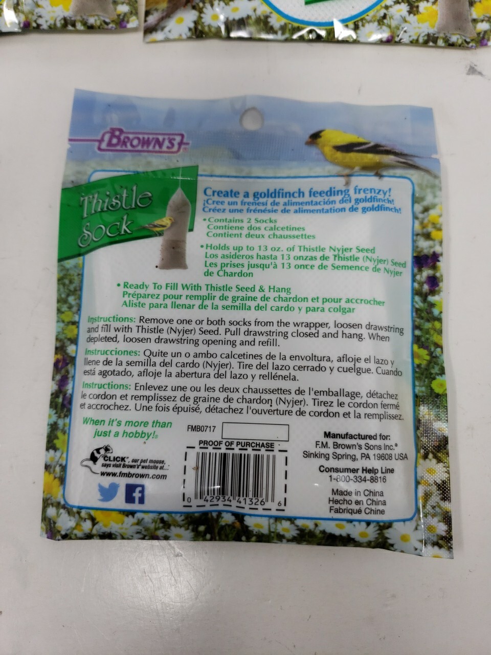 Lot Of 7 F.M. Brown’s Garden Chic Thistle Socks, 14 Total Socks