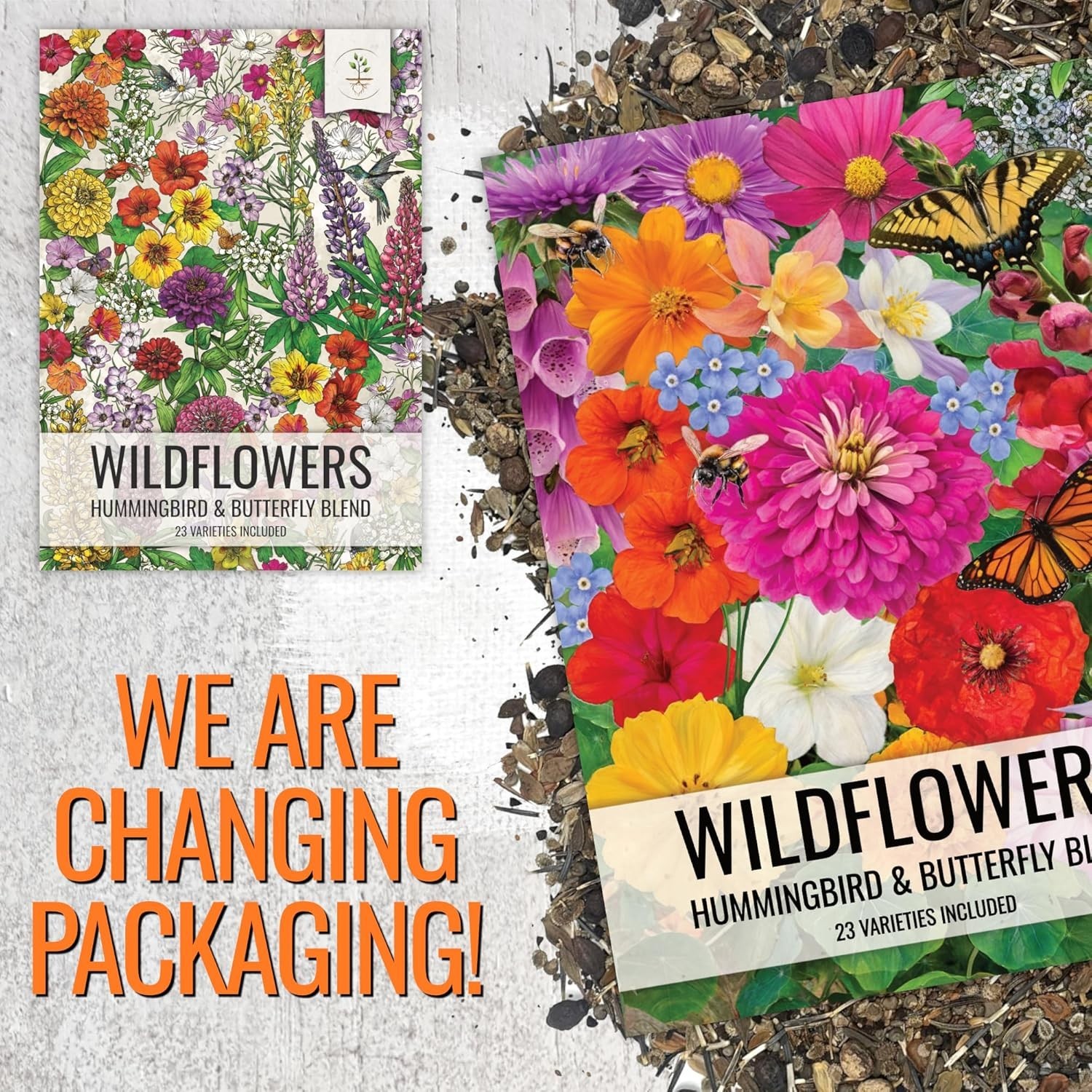 Wildflower Seeds Butterfly and Hummingbird Seed Mix 2 Ounce No Filler | 23 Va…