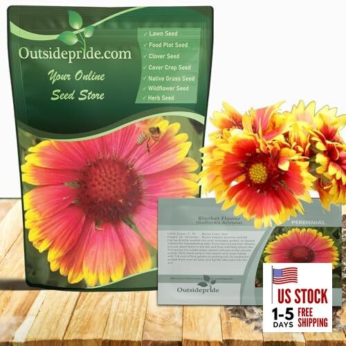 Gaillardia Aristata Red Blanket Flower Seeds for Planting – 1/4 lb 0.25 lb.