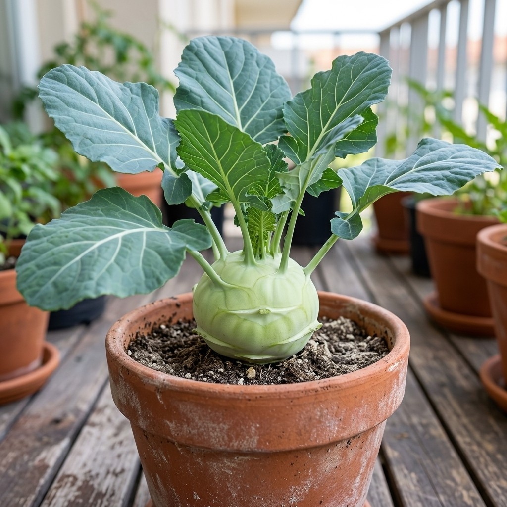Kohlrabi Gardening Seeds 50 Pieces Hardy Vegetable for Outdoor Use
