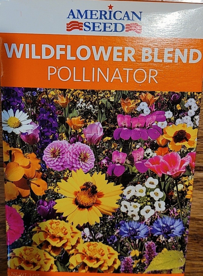 Wildflower Blend POLLINATOR by American Seed contains 5,000 seeds summer flowers