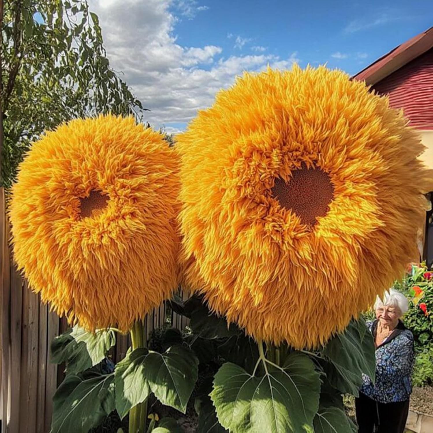 700+ Sunflower Seeds for Planting – Giant Teddy Bear Sunflower Heirloom Non-GMO