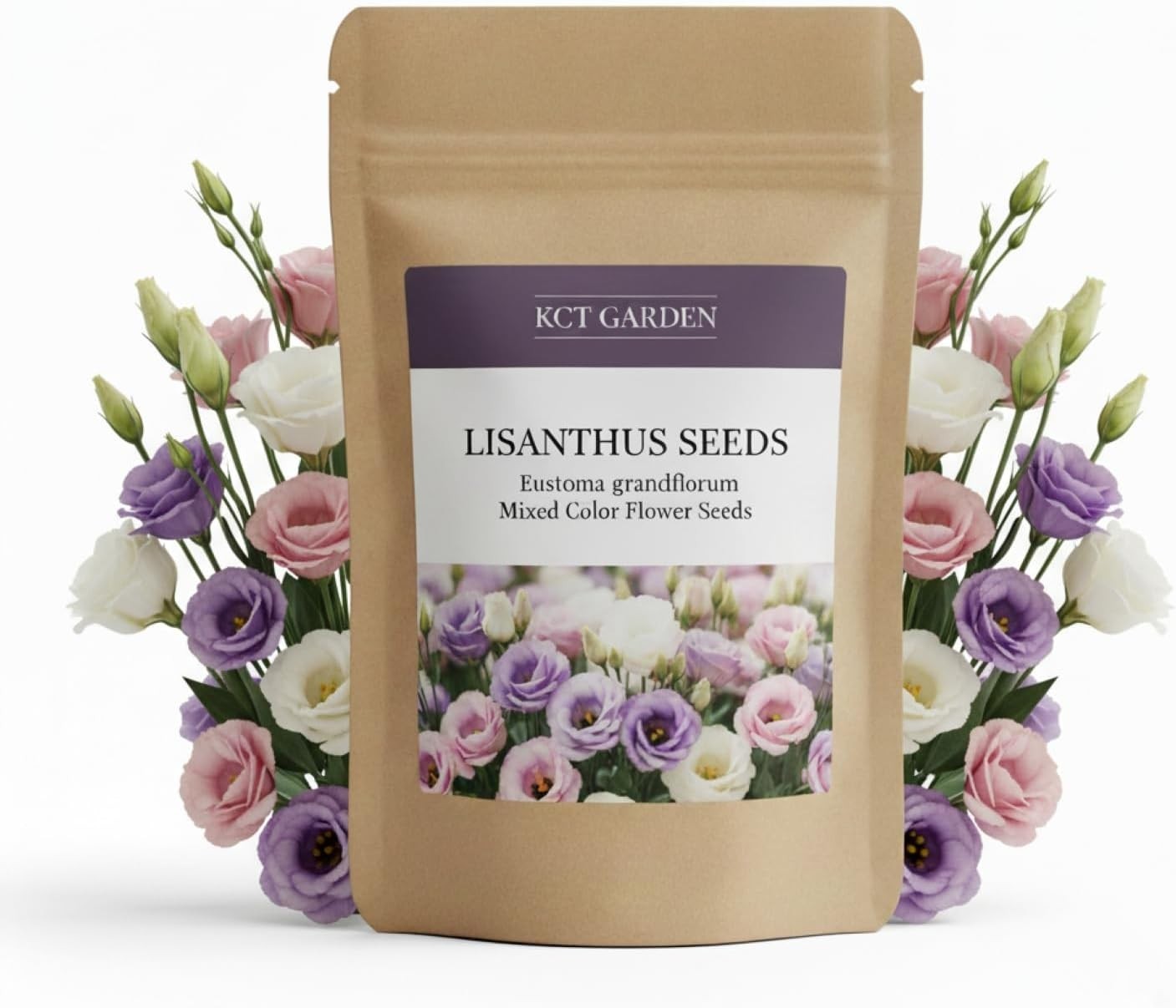 Lisianthus Flower Seeds – Pack of 100, Drought Tolerant Perennial Beauties