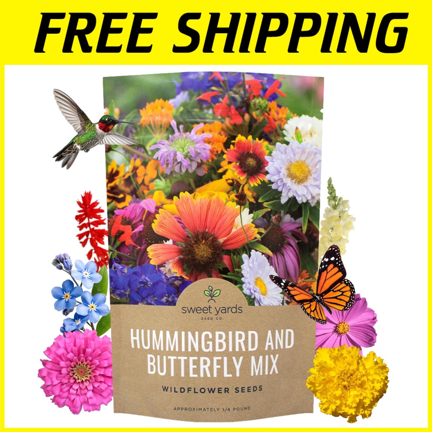 Bulk Wildflower Seeds – Over 30K Open Pollinated Seeds
