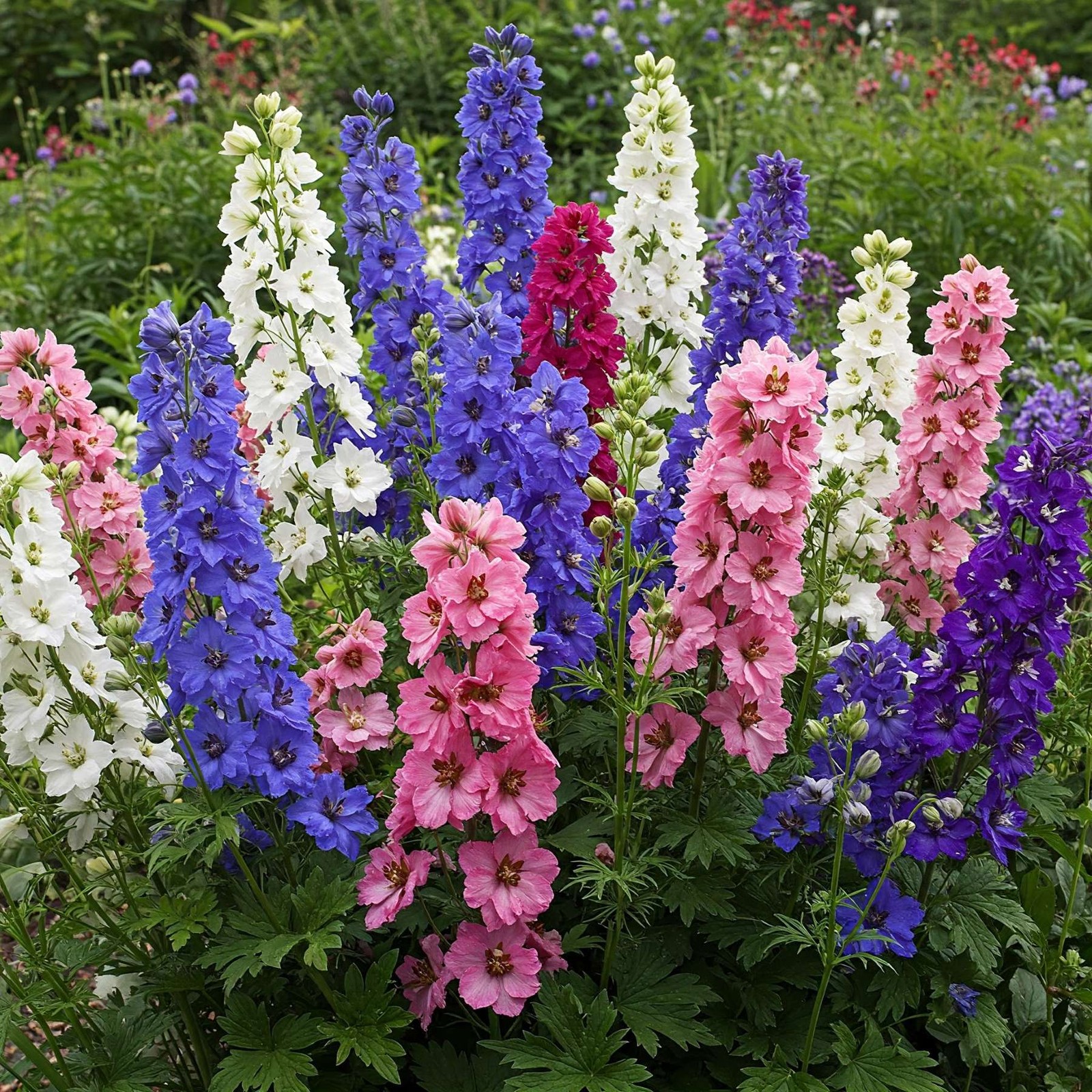 Mr. Fothergill’s Larkspur Dwarf Mix Seed Oh Sow Simple, Easy to Grow