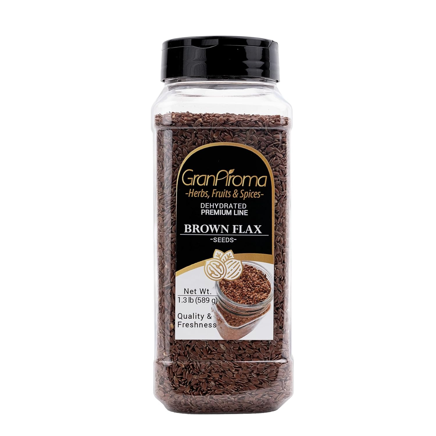Brown Flax Seeds, Baking, Egg Replacement, Linseeds (1.3 Pound)