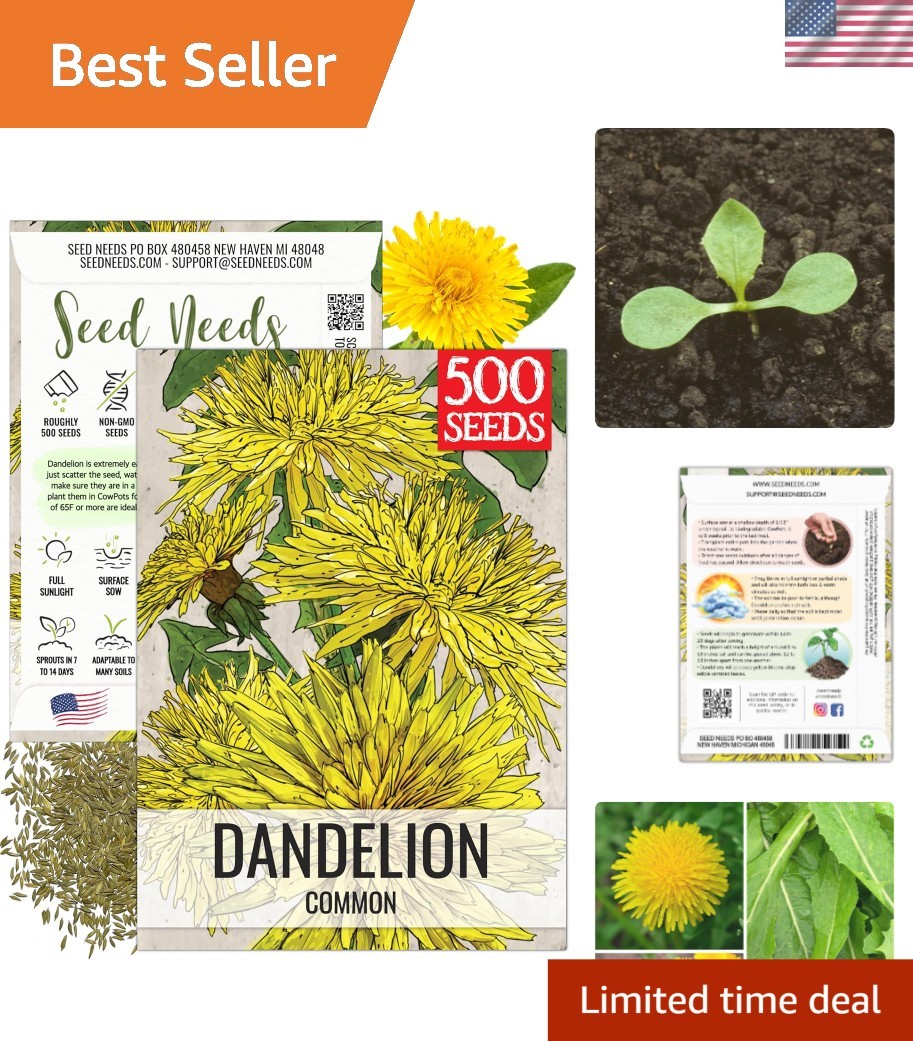 Nourishing Dandelion Seeds – Perfect for Salad Greens & Pet Nutrition 250 Count