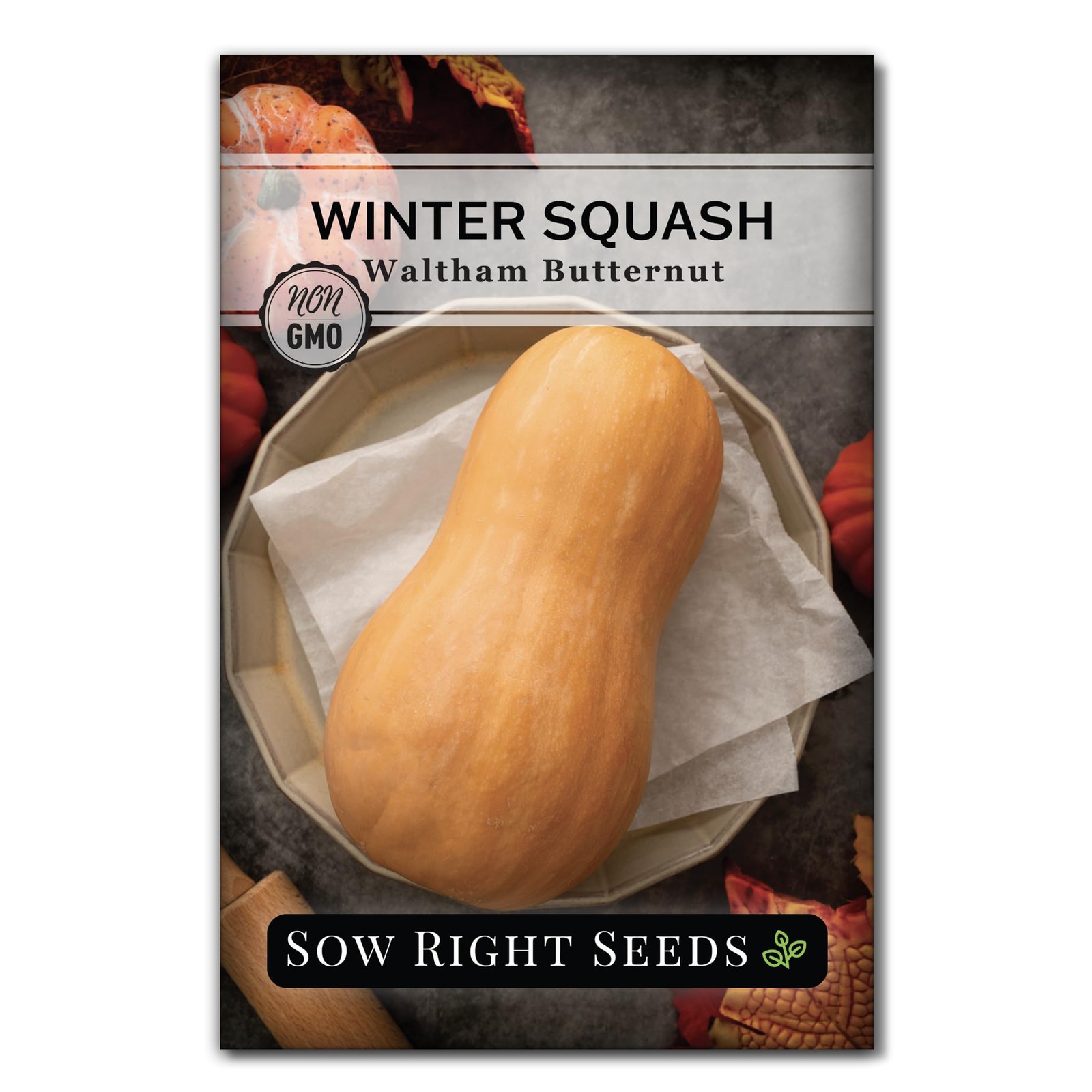 Waltham Butternut Squash Seeds 5g Packet – Non-GMO Heirloom with Instructions