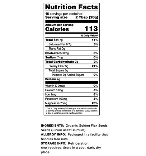 Terrasoul Superfoods Flax Seeds, 32 oz (3 Pack)