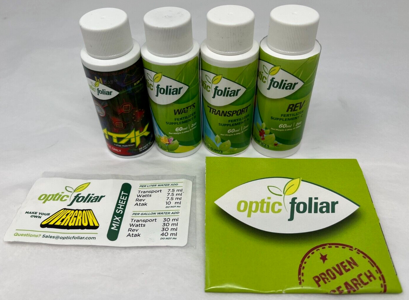Optic Foliar Overgrow Make Your Own / 4 pack