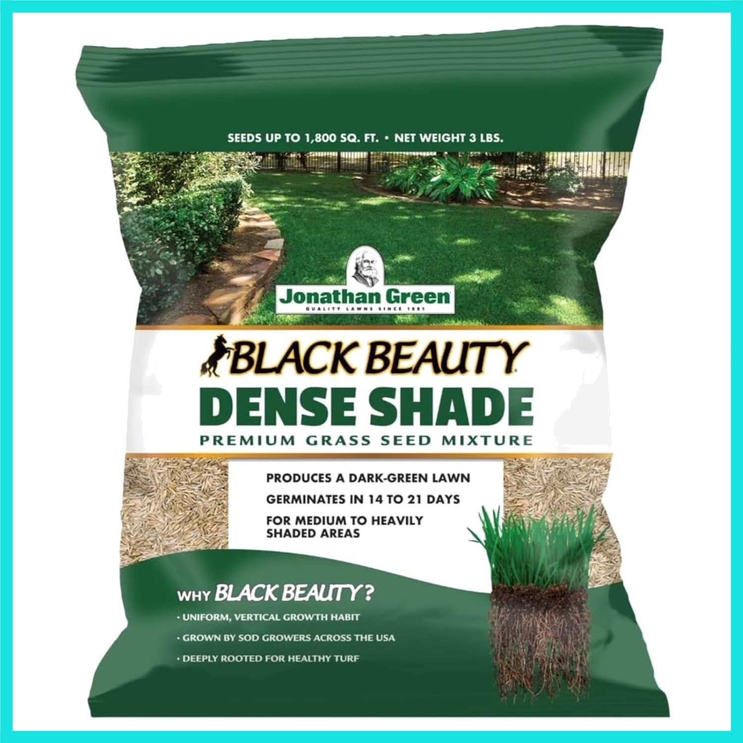 40600 Dense Shade Grass Seed, 3 lb