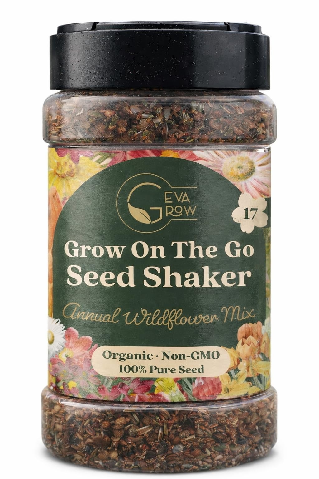 Annual Wildflower Seed Mix 2 Ounce Shaker for Vibrant Gardens