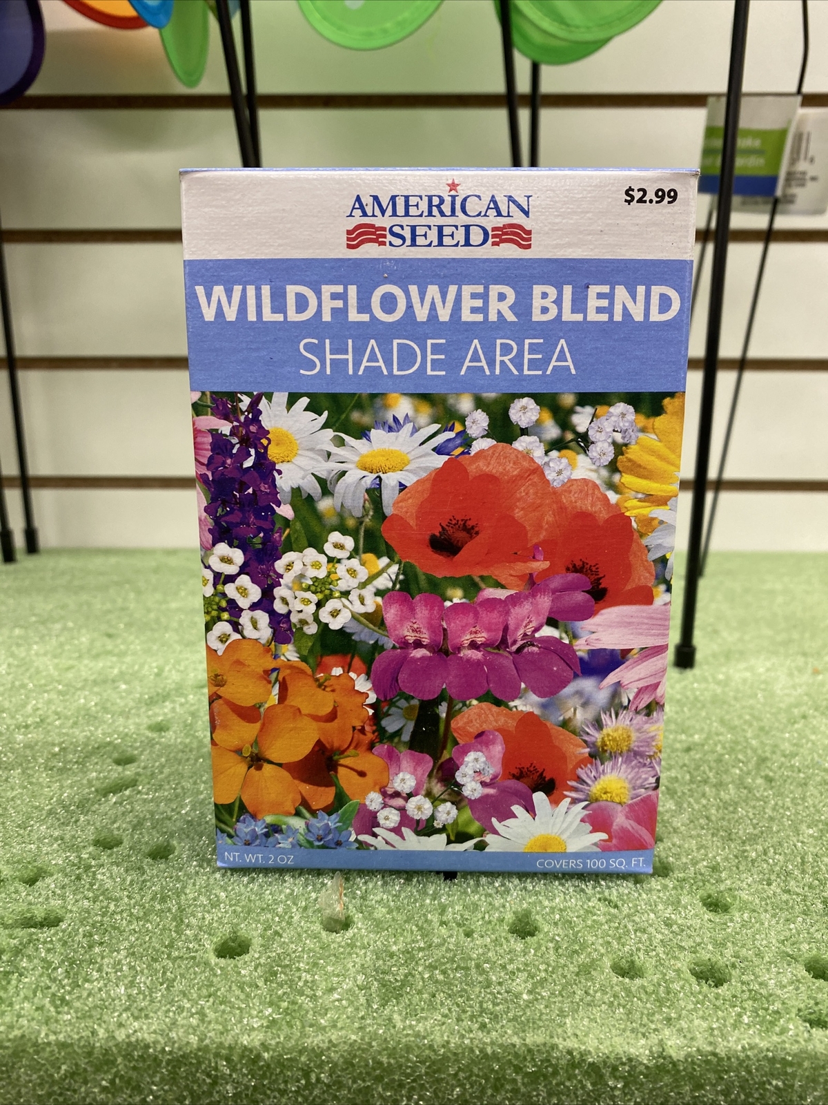 American Seed Shade Mix, Wildflower Blend, 100 Square Foot Shaker Box (2 Ounce)