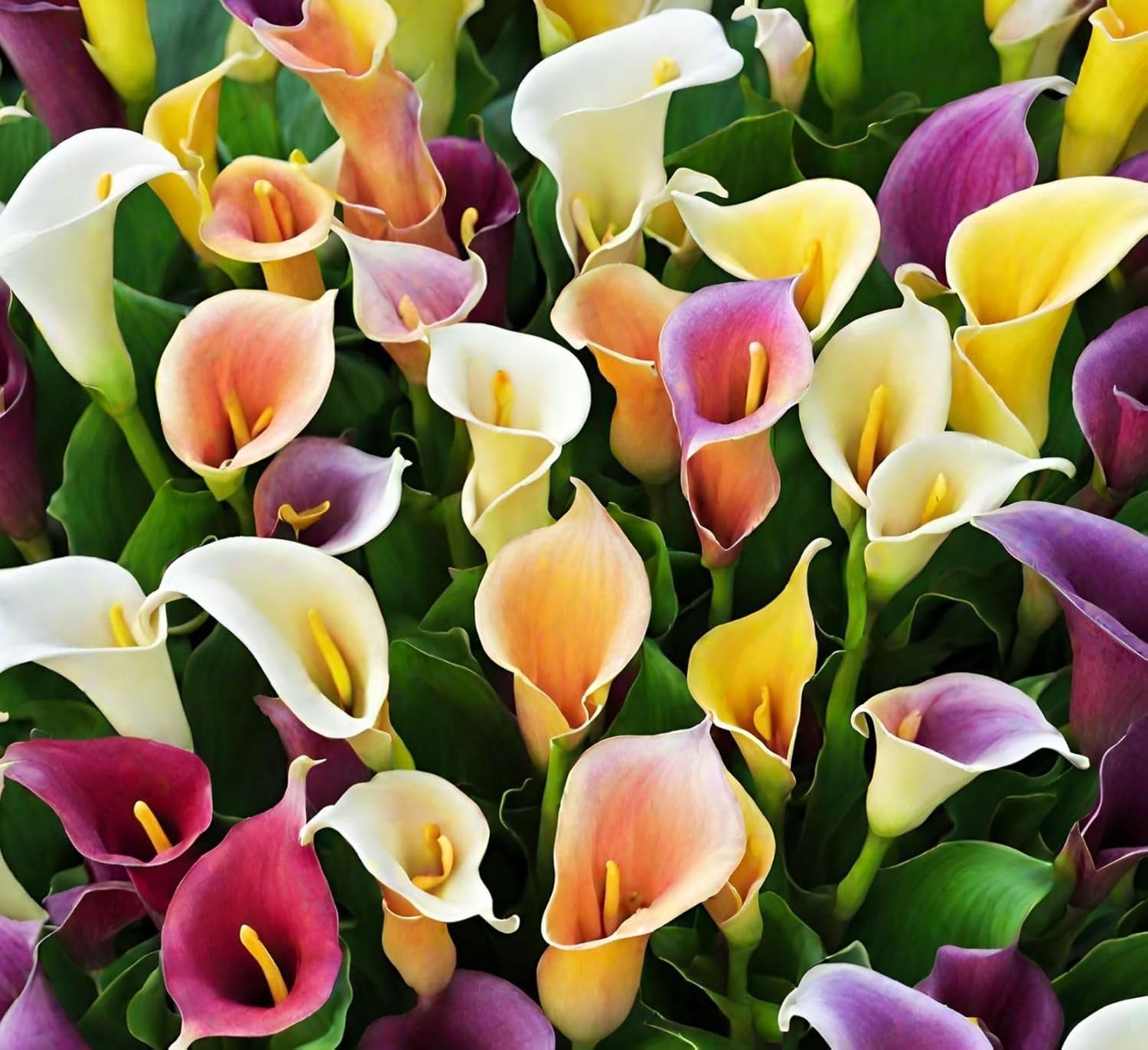 Germinate 100 Mixed Color Calla Lily Seeds – Ideal for Spring Planting