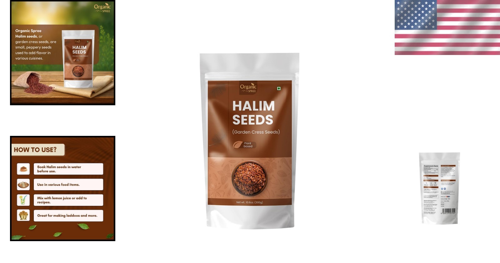 Halim Seeds 300gm 10.6oz – Pure Lepidium Sativum