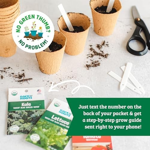 Heirloom Organic Non-GMO Seeds 30ct – Herb, Fruit & Veggie Assortment, Guarantee