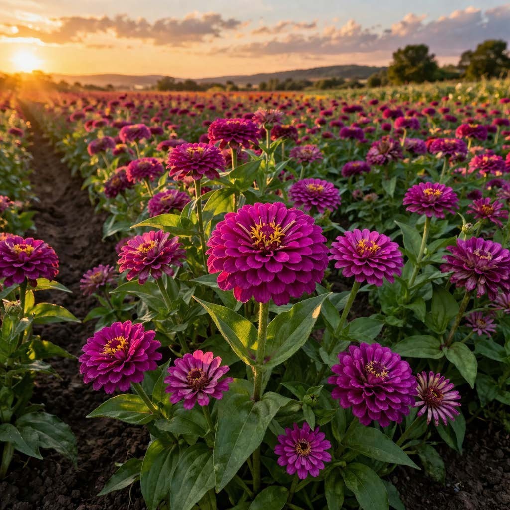 Purple Prince Zinnia Seeds – Bold Magenta Blooms Easy Grow Heirloom