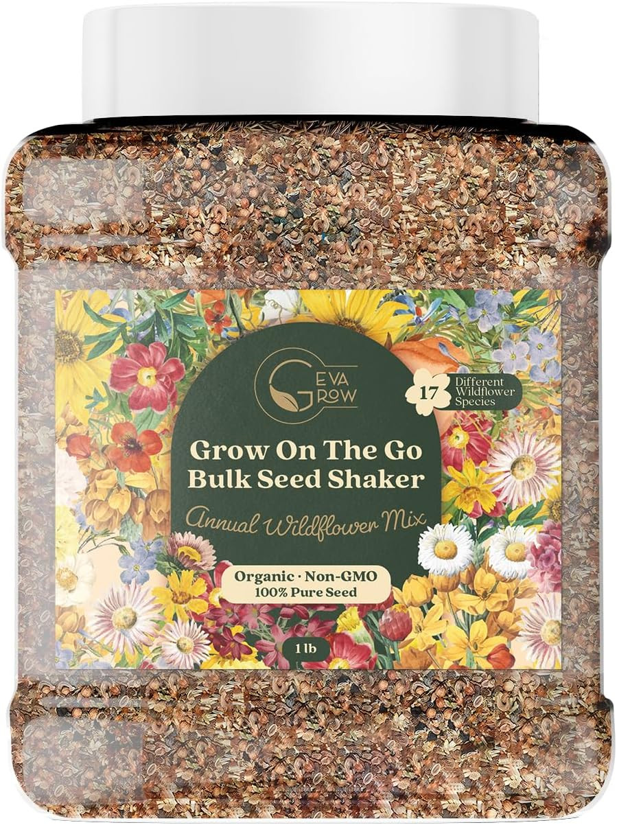 Mini Wildflower Seed Shaker – save the Bees Seed Mix, by | 80,000+ Seeds | Poll