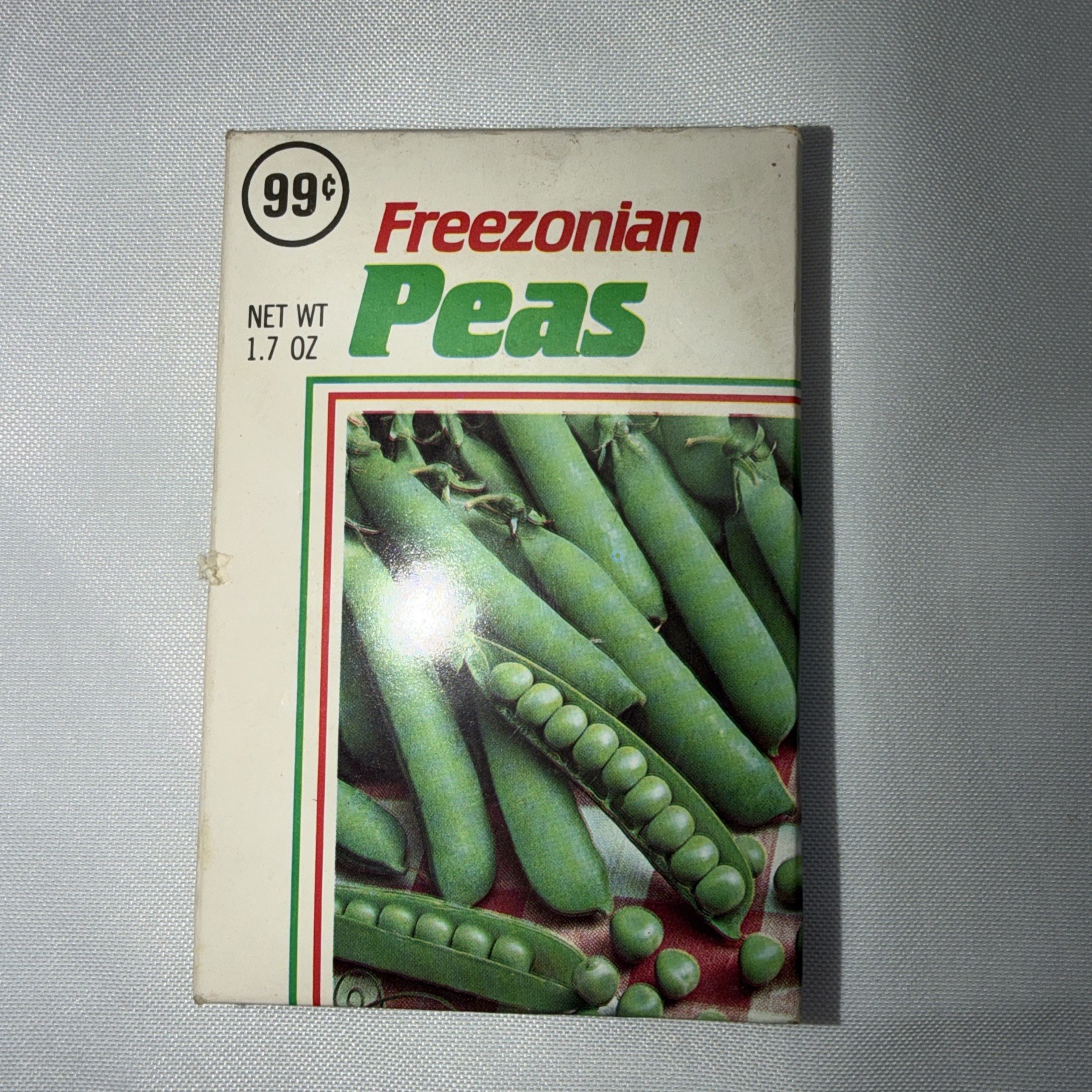 Vintage Freezonian Peas Seed Packet Fredonia Seeds NY Garden Ephemera 1987