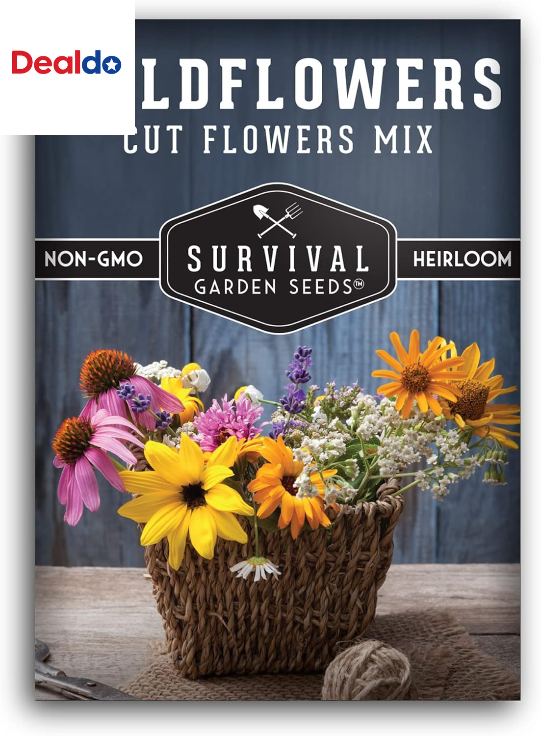 Cut Flowers & Wildflower Seed Mix for Planting – 1 Packet with Instructions to G
