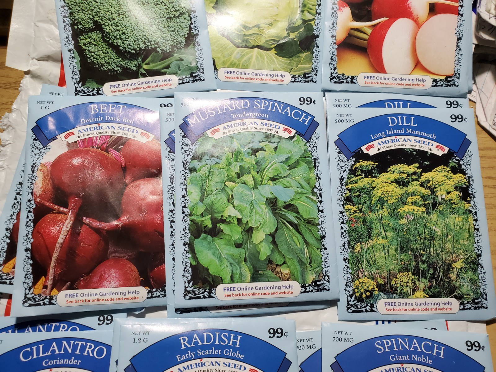 22 Lot Mixed Variety Pack Garden Seeds 2 Flowers Snapdragon + Vegetables Spices