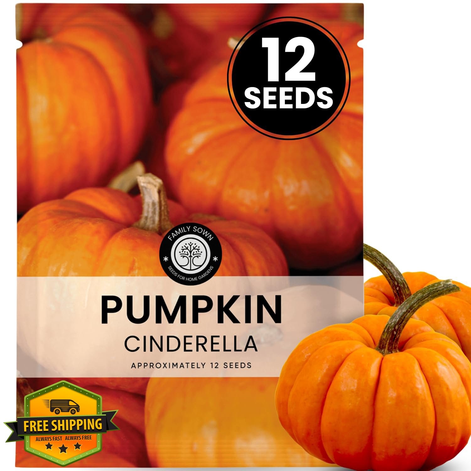 FAMILY SOWN Cinderella Pumpkin Seeds Heirloom
