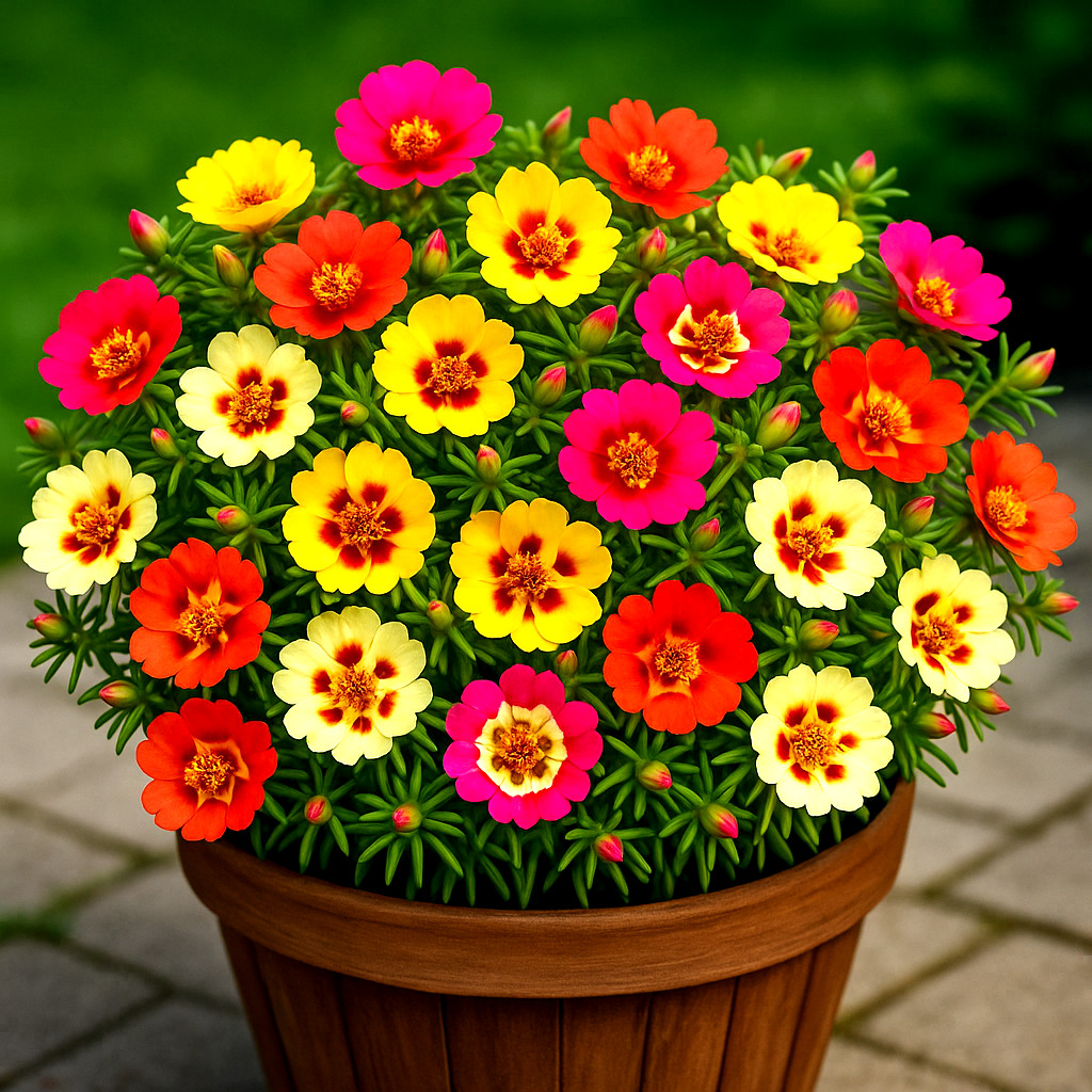 3000+ MOSS ROSE GRANDIFLORA SEEDS SPRING MIX FLOWERS GROUNDCOVER BUTTERFLIES USA