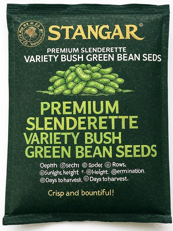 Stangar seeds premium Slenderette Bush green Bean Seeds 2026 USA heirloom
