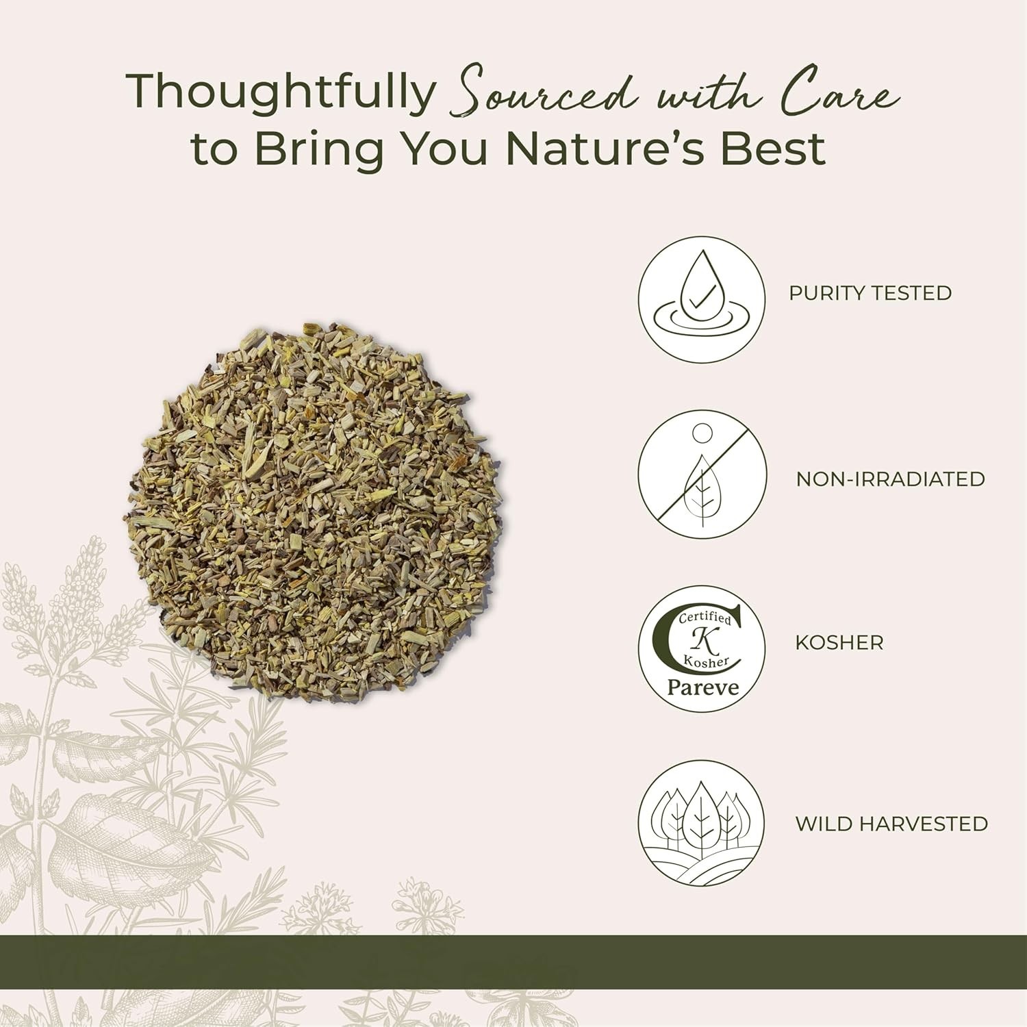 4 oz Wildcrafted Oregon Grape Root – Dried Herb for Teas & Tinctures, Kosher