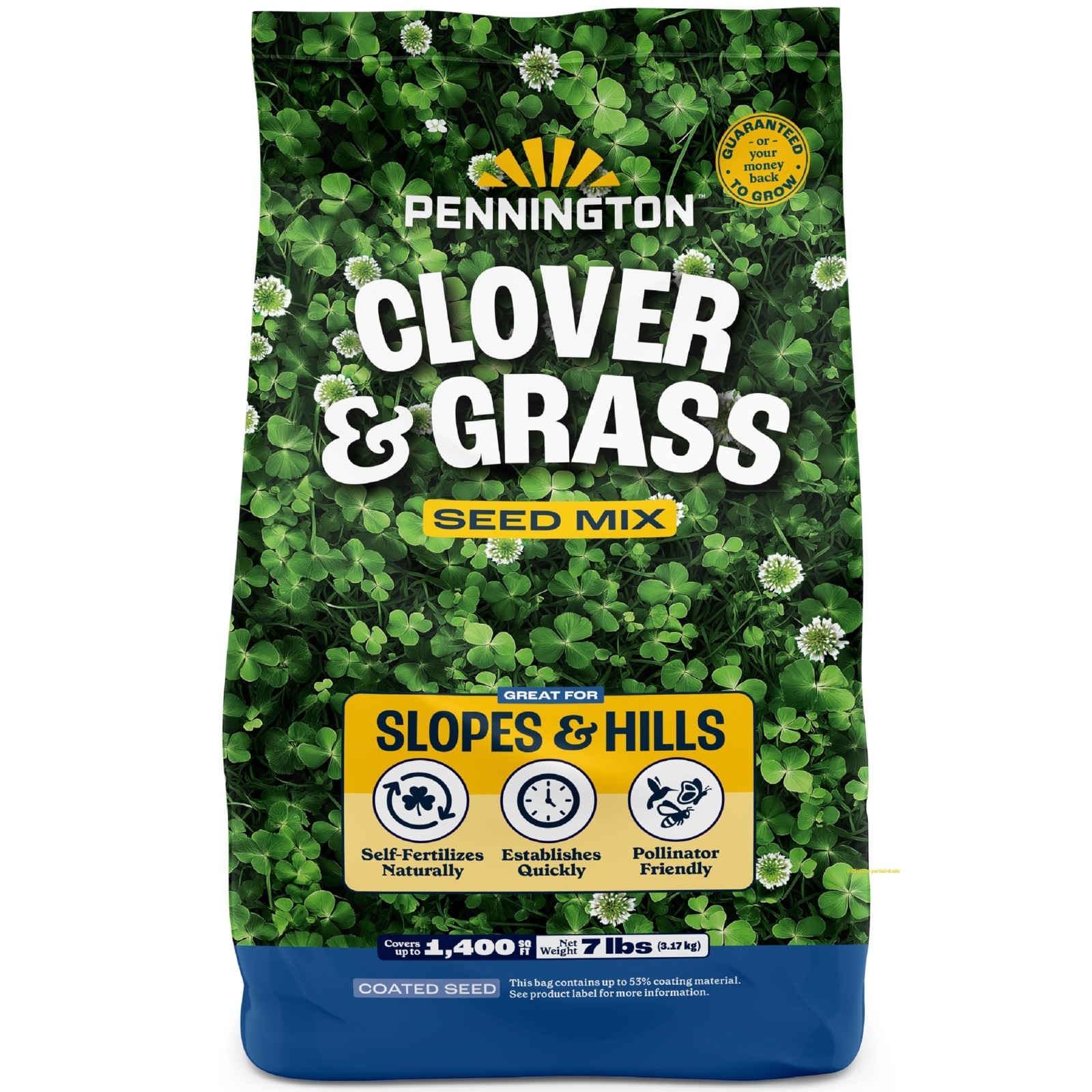 Clover & Grass Seed Mix – 7 lb Pack of 2 – Ideal for Lawns & Gardens