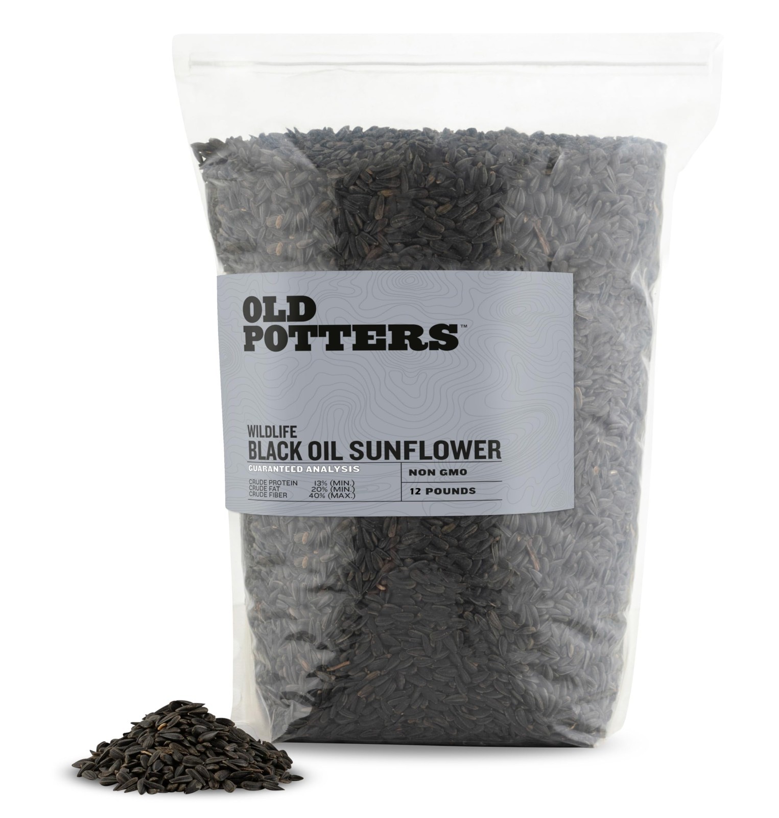 Non-GMO Black Oil Sunflower Seeds for Birds & Wildlife – 12 lbs, USA Grown, Smal