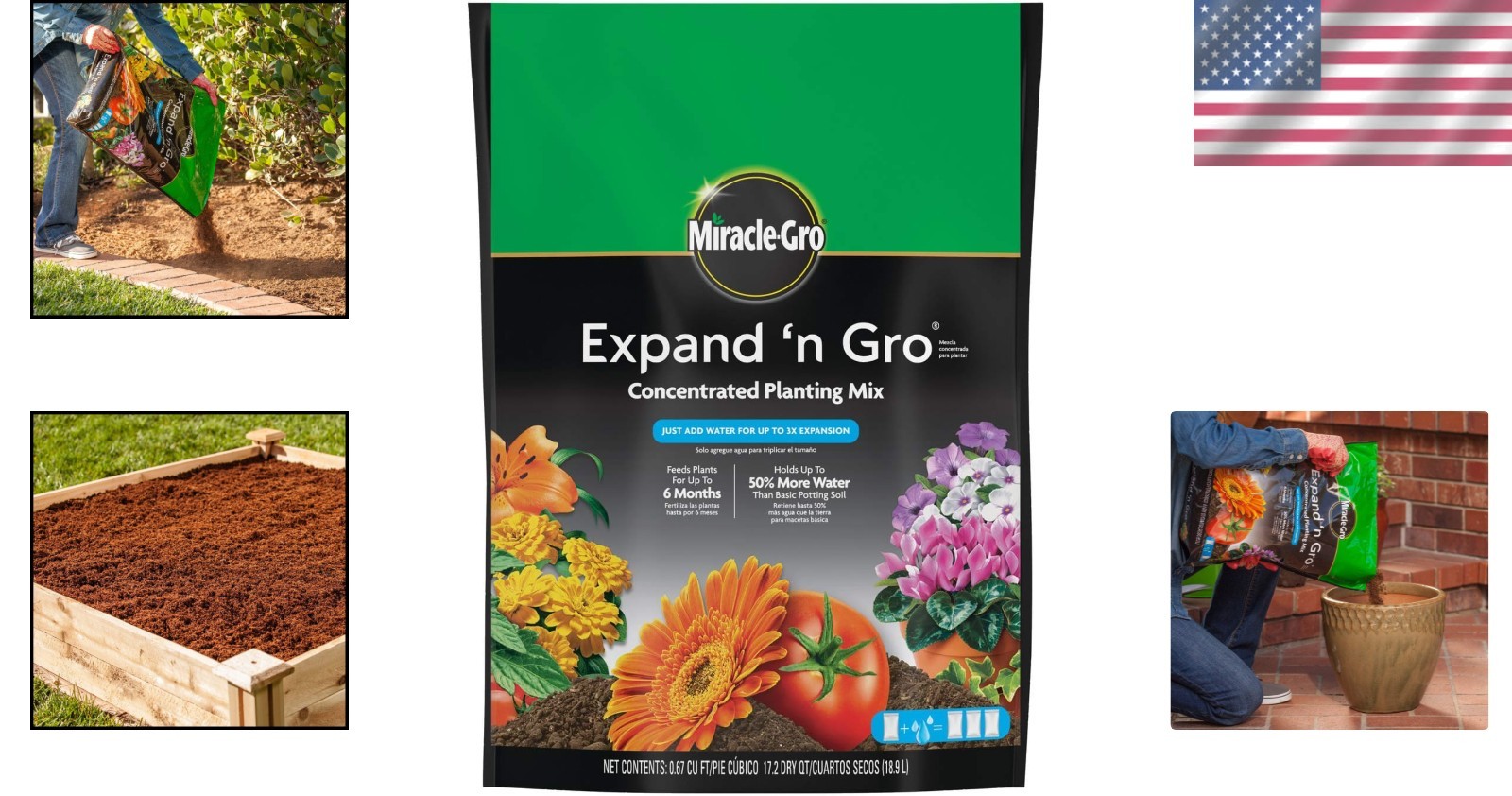 All-Natural Expand ‘n Gro Planting Mix – Perfect for Container & In-Ground Use